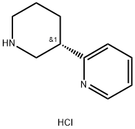 Pyridine, 2-(3S)-3-piperidinyl-, hydrochloride (1:1) 化学構造式