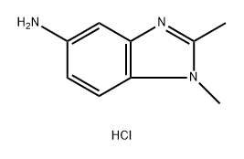 1,2-二甲基-1H-1,3-苯并二唑-5-胺二盐酸盐, 102872-45-7, 结构式