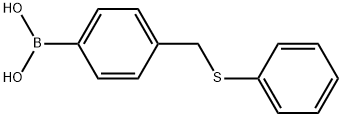(4-((Phenylthio)methyl)phenyl)boronic acid 结构式