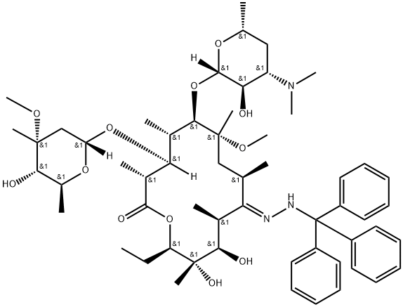 Clarithromycin Trityl Hydrazone Struktur