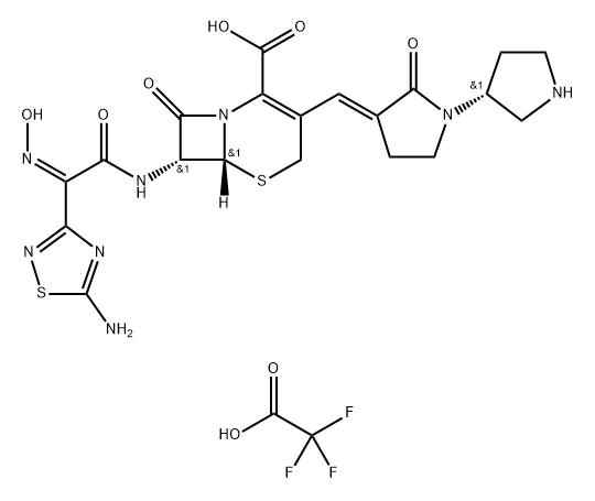 Ceftobiprole trifluoroacetate Struktur