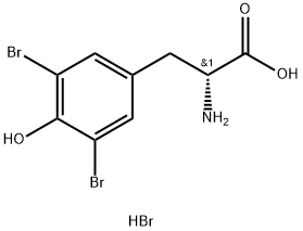 D-Tyrosine, 3,5-dibromo-, hydrobromide (1:1) 结构式