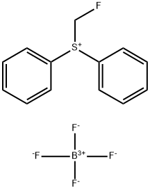 Sulfonium, (fluoromethyl)diphenyl-, tetrafluoroborate(1-) (1:1) Structure