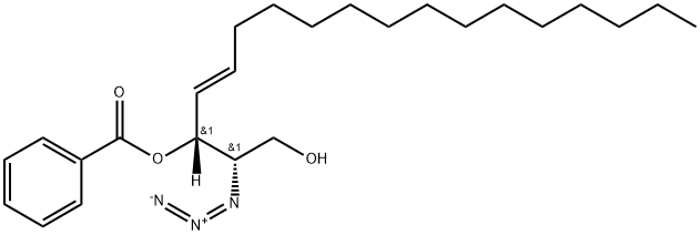 (2S,3R,4E)-2-AZIDO-3-BENZOYL-ERYTHRO-SPHINGOSINE 结构式