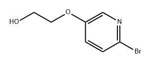 2-[(6-溴-3-吡啶基)氧基]乙醇 结构式