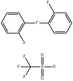 Iodonium, bis(2-fluorophenyl)-, 1,1,1-trifluoromethanesulfonate (1:1) Structure