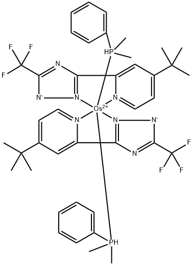 Os(bpftz)2(PPhMe2)2 , OsMiuM(II) bis(3-(trifluoroMethyl)-5-( Structure