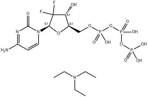 Gemcitabine Triphosphate (triethylammonium salt form) Structure