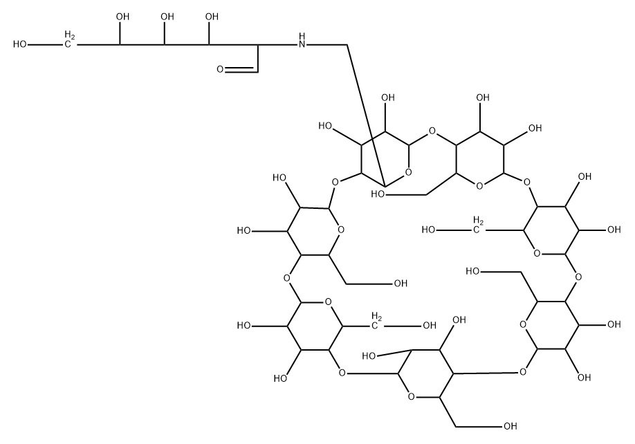 6-(glucosamine)-6-deoxy-β-cyclodextrin Struktur