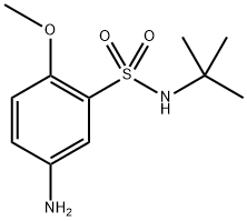 5-氨基-N-(叔丁基)-2-甲氧基苯磺酰胺 结构式