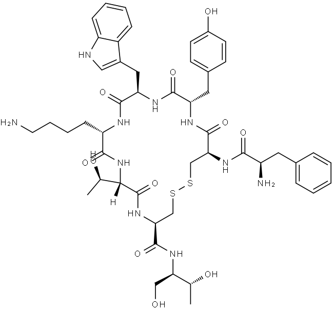 3-Tyr-octreotide Structure