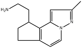 2-(2-Methyl-8,9-dihydro-7H-cyclopenta[c]pyrazolo[1,5-a]pyridin-9-yl)ethanamine Structure