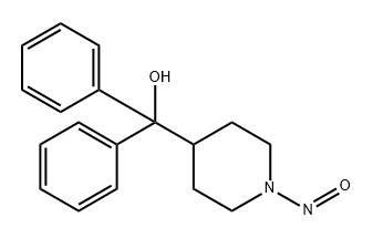 (1-nitrosopiperidin-4-yl)diphenylmethanol Struktur