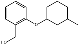2-[(3-Methylcyclohexyl)oxy]benzenemethanol 结构式