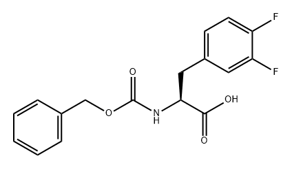Cbz-L-3,4-Difluorophenylalanine 结构式