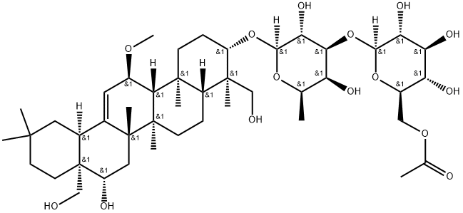 6″-O-Acetylsaikosaponin b3,104109-34-4,结构式