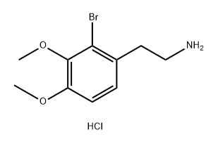 2-(2-bromo-3,4-dimethoxyphenyl)ethan-1-amine hydrochloride Structure