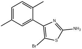 5-Bromo-4-(2,5-dimethylphenyl)thiazol-2-amine Structure