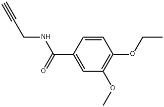 4-Ethoxy-3-methoxy-N-2-propyn-1-ylbenzamide 结构式