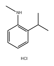 2-异丙基-N-甲基苯胺盐酸盐,104338-66-1,结构式