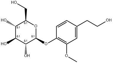 Homovanillyl alcohol 4-O-glucoside Structure