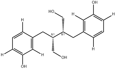 rac Enterodiol-d6 Struktur