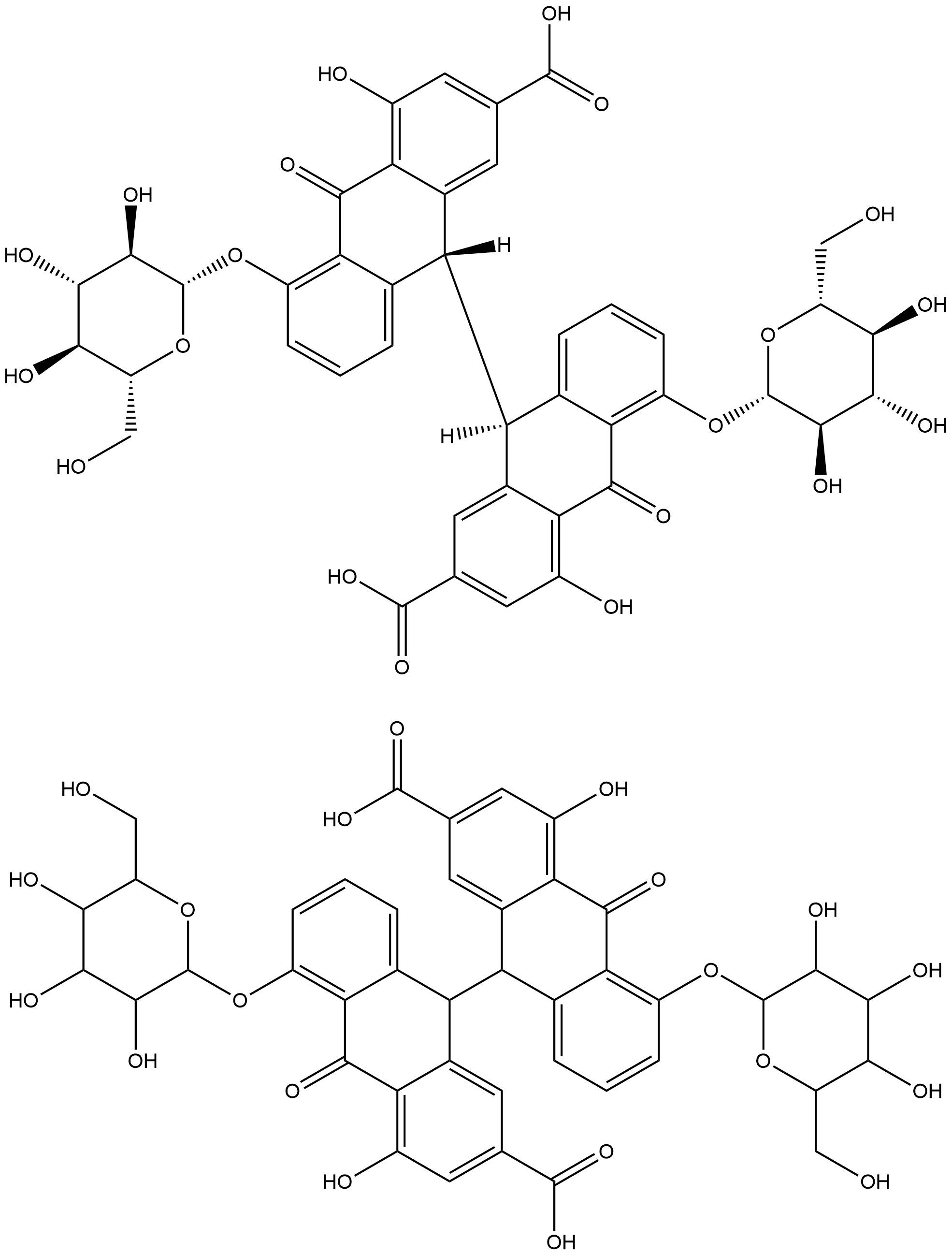 Sennosides,104428-88-8,结构式