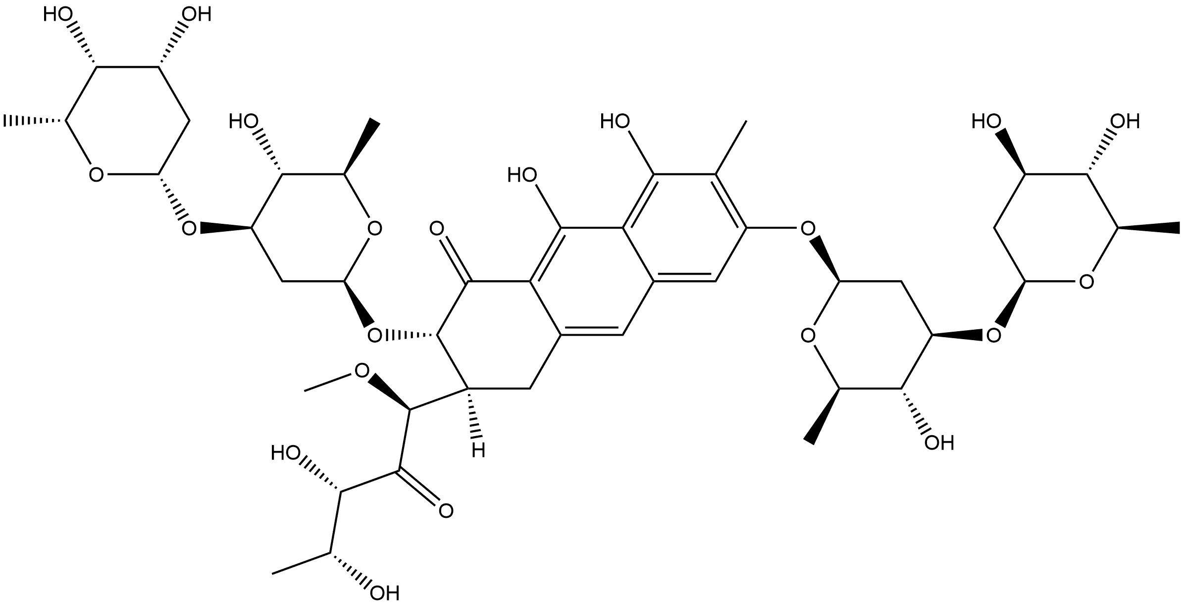 光辉霉素杂质5, 1047633-73-7, 结构式