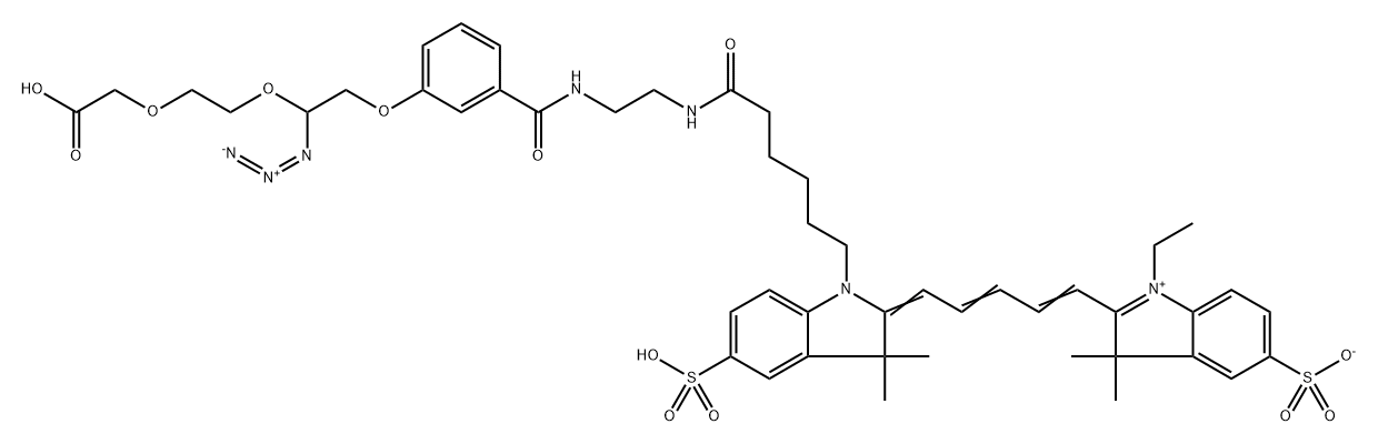 azido-Cy5 Structure