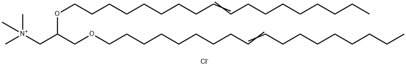 1,2-双十八烯氧基-3-甲基铵丙烷氯盐, 104872-42-6, 结构式