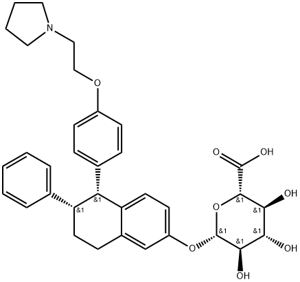 Lasofoxifene -D-Glucuronide Structure