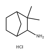 3,3-DIMETHYLBICYCLO[2.2.1]HEPTAN-2-AMINE HYDROCHLORIDE, MIXTURE OF ISOMERS 结构式