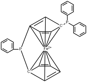 Ferrocene, 1-(diphenylphosphino)-1',3-(phenylphosphinidene)- (9CI)
