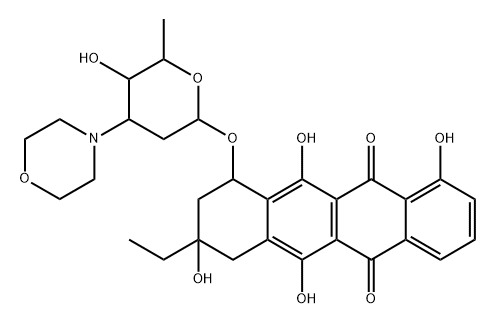 morpholinoanthracycline MX Structure