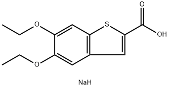 チベネラストナトリウム 化学構造式