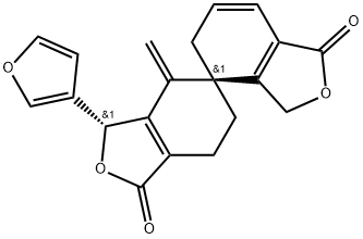 5,4'-Spirobi[isobenzofuran]-1,1'(4H)-dione, 3-(3-furanyl)-3',5',6,7-tetrahydro-4-methylene-, (3S,4'R)-,1053241-84-1,结构式