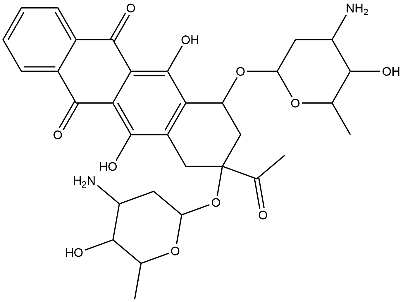 Daunorubicin Impurity 49 Structure