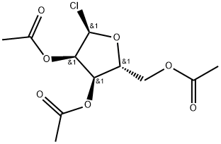 α-D-Ribofuranosyl chloride, 2,3,5-triacetate Struktur