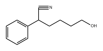 Benzeneacetonitrile, α-(4-hydroxybutyl)- Struktur