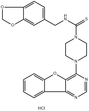 AMUVATINIB HYDROCHLORIDE (MP470 HYDROCHLORIDE), 1055986-67-8, 结构式