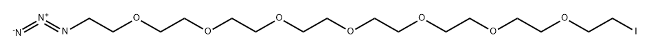 叠氮-七聚乙二醇-碘, 1056969-60-8, 结构式