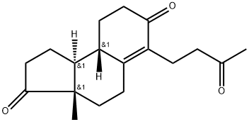 1H-Benz[e]indene-3,7(2H,3aH)-dione, 4,5,8,9,9a,9b-hexahydro-3a-methyl-6-(3-oxobutyl)-, [3aS-(3aα,9aα,9bβ)]- Structure