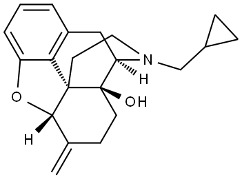 外消旋-(4R,4aR,7aS,12bR)-3-(环丙基甲基)-7-亚甲基-1,2,3,4,5,6,7,7a-八氢-4aH-4,12-甲基苯并呋喃[3, 2-e]异喹啉-4a-醇, 1058708-33-0, 结构式
