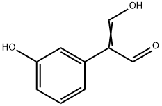 Benzeneacetaldehyde, 3-hydroxy-α-(hydroxymethylene)- Struktur