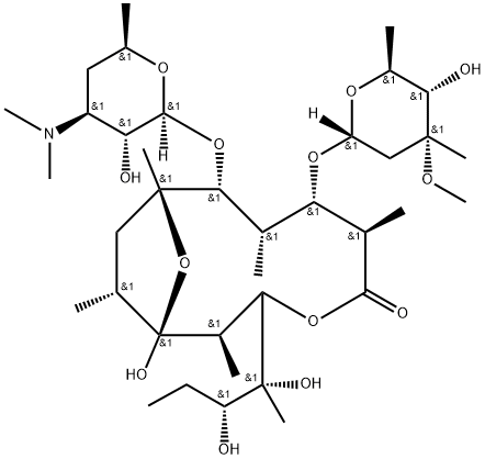 红霉素EP杂质J,105900-46-7,结构式