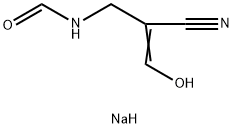 N-(2-Cyano-3-hydroxy-2-propenyl)formamide Monosodium Salt Structure