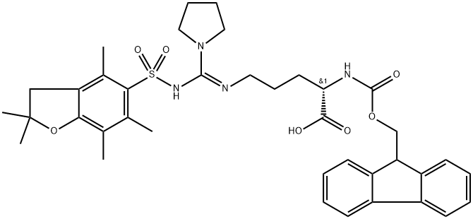 FMOC-ARG(PYRRODINE, PBF)-OH, 1060769-57-4, 结构式