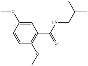 2,5-Dimethoxy-N-(2-methylpropyl)benzamide Structure