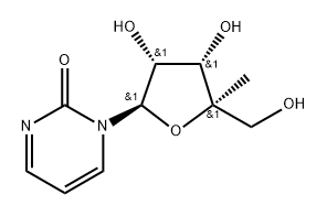 4'-C-Methyl-4-deoxyuridine Struktur