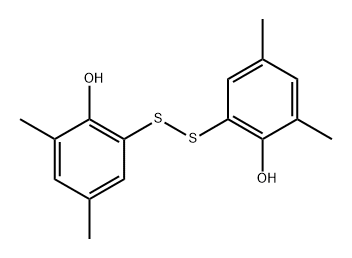 6,6'-disulfanediylbis(2,4-dimethylphenol) Struktur